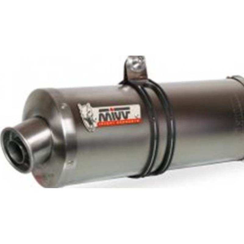 Auspuffanlage Mivv SLIP-ON Edelstahl Oval Sport für Suzuki SV/S SF 650 ccm Bj. 1999-2002 von MIVV