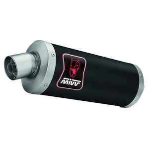 MIVV Dakar Auspuffsystem mit EG-BE Edelstahl / Schwarz von MIVV