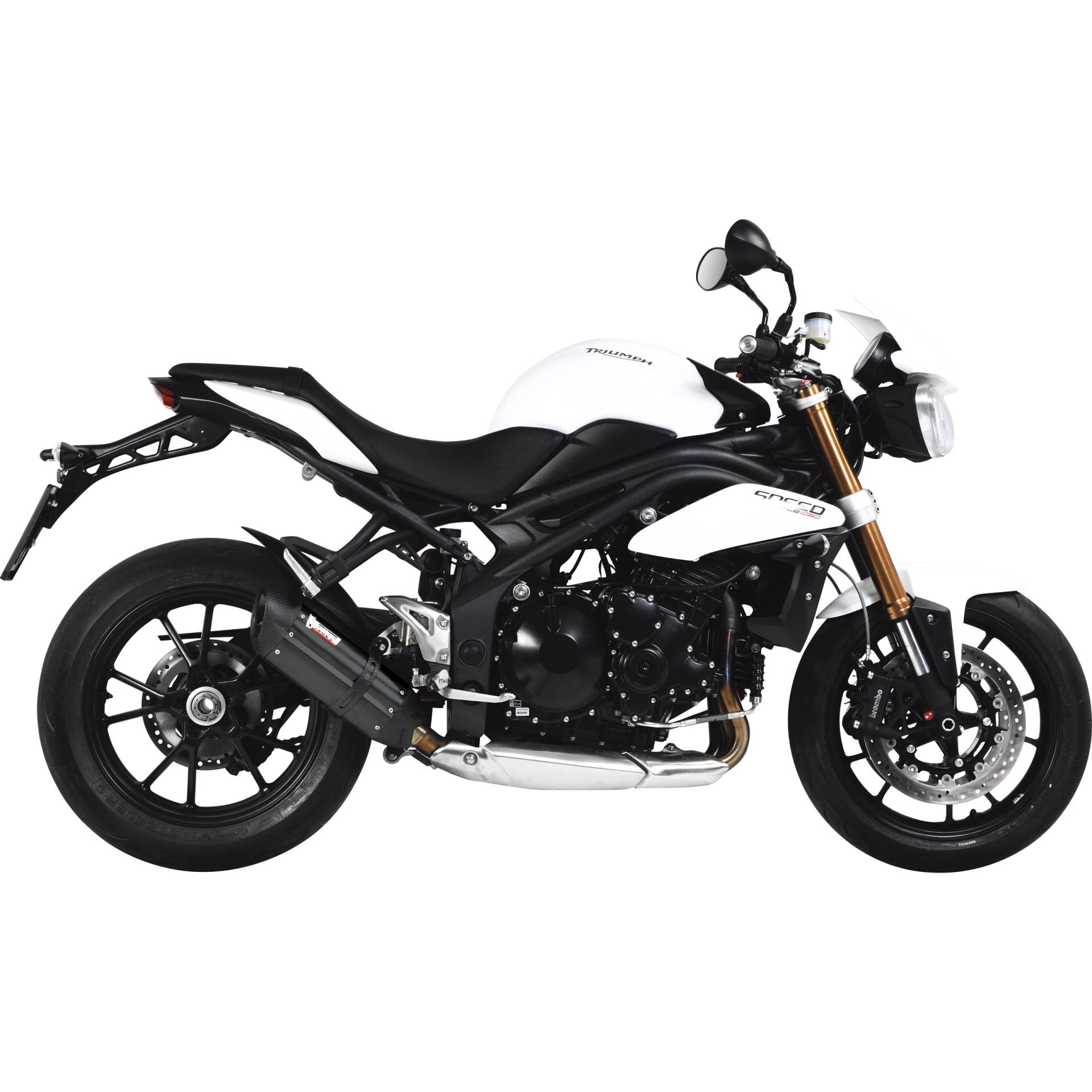 MIVV Suono Auspuff schwarz T.012.L9 für Speed Triple 2011-2015 von MIVV