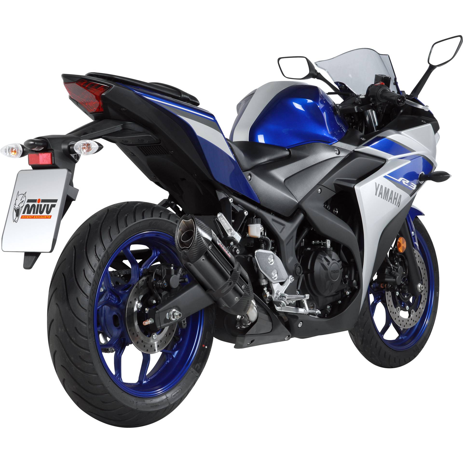 MIVV Suono Auspuff schwarz Y.048.L9 für Yamaha YZF R25/R3 2015- von MIVV