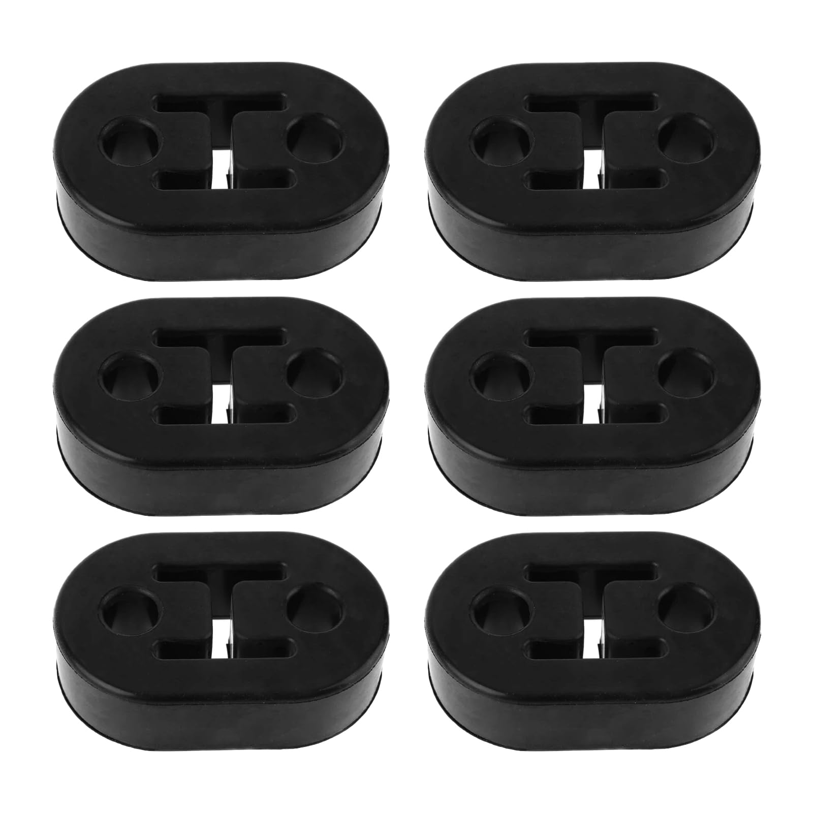 MIYUANGKJ 6 Stücke Auto Auspuff Aufhänger Auto Auspuffhalter Auto Gummi Auspuff Universal Auto Gummi Auspuff Halterung für alle Fahrzeuge geeignet 2 Löcher 12mm Schwarz MIYUANGKJ 6 Stücke Auto Auspuff Aufhänger Auto Auspuffhalter Auto Gummi Auspuff Universal Auto Gummi Auspuff Halterung für alle Fahrzeuge geeignet 2 Löcher 12mm Schwarz von MIYUANGKJ