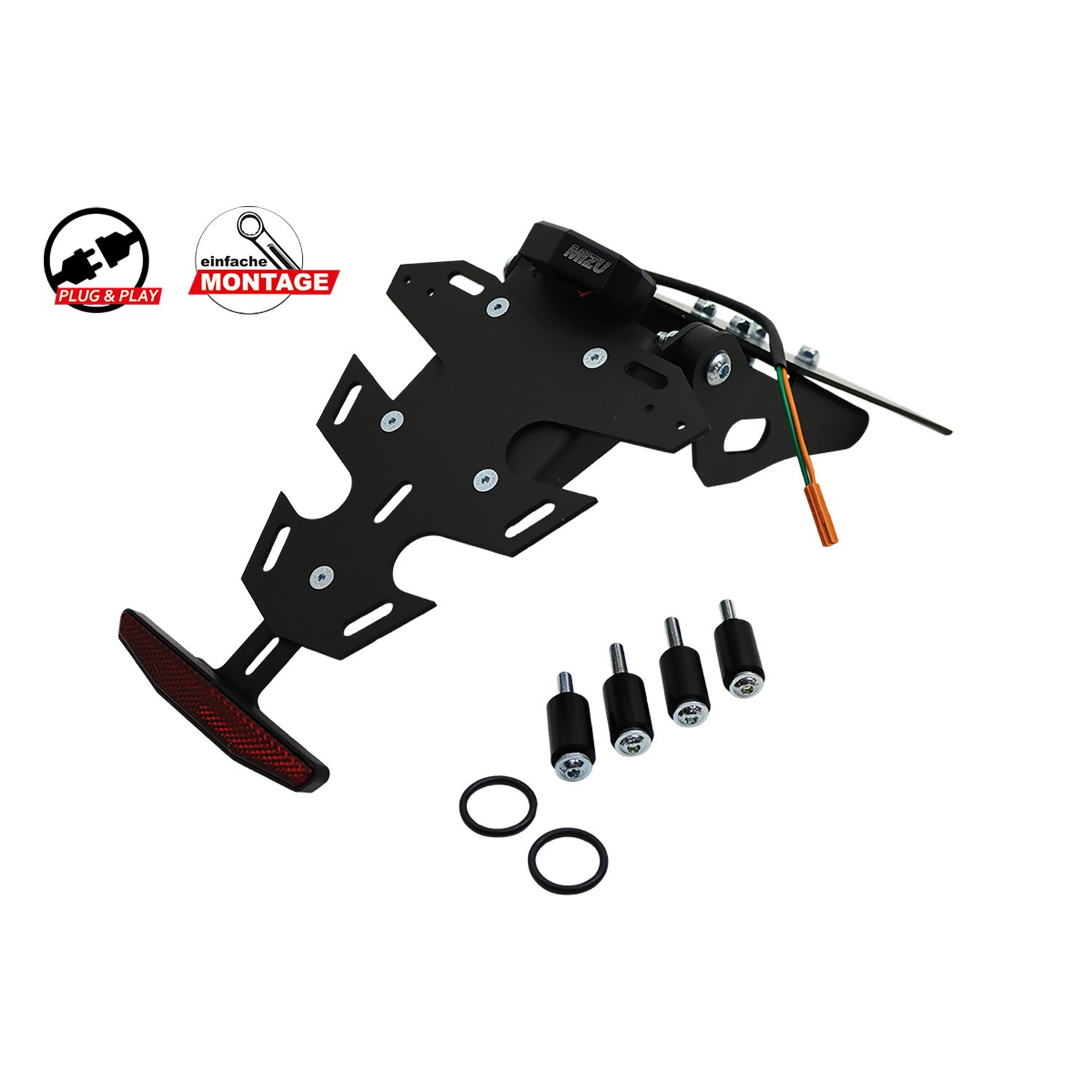Mizu Kennzeichenhalter Plug & Play für Honda XL 750 Transalp Mizu Kennzeichenhalter Plug & Play für Honda XL 750 Transalp von MIZU