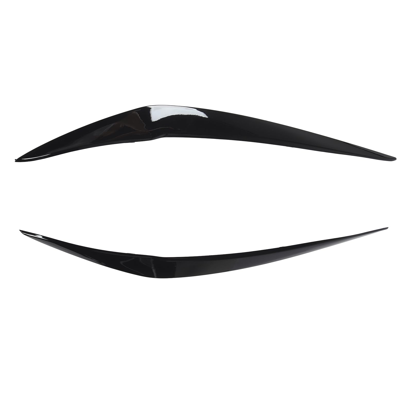 1 Paar Frontscheinwerfer-Augenlid-Abdeckungsverkleidung, Scheinwerfer-Augenbraue für 1er F20 Facelift 2015–2019 (Glänzend schwarz) von MJKO