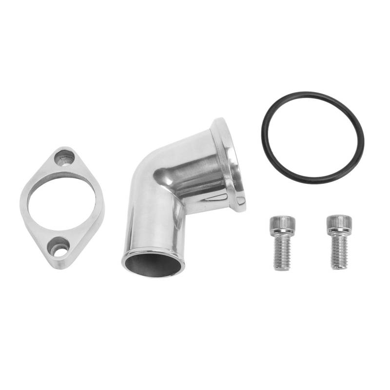 15° Schwenkbares Thermostatgehäuse, Ersatz fürSBC BBC-Motoren 283 302 305, aus Aluminiumlegierung, OE-Nummer 8459BK von MJKO