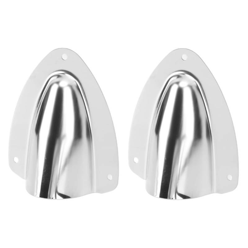 Edelstahl-Muschelschalen-Entlüftung, Polierte Marine-Drahtkabel-Entlüftungsabdeckung für Yachtboote, Fischerboote (120mm) von MJKO