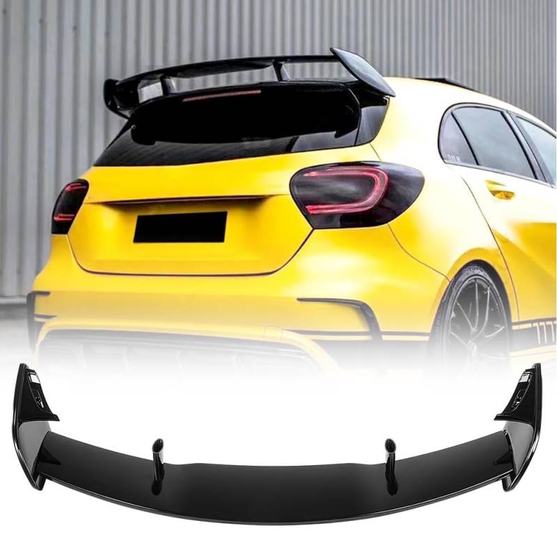 MJMQDZLX Auto Heckspoiler für Mercedes Benz A-Class W176 A250 A45 A180 A200 2013-2018,Spoiler,Deflektor Hinterer Spolierflügel Auto Heckflügel-Dekoration Fensteroberlippe Auto Tuning Zubehör von MJMQDZLX