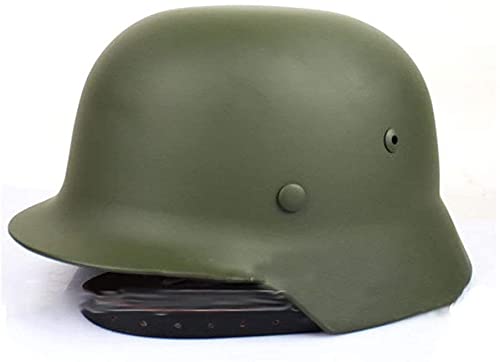 WW2 Deutscher Stahlhelm M35 Mit Netz Und Schutzbrille, Hochfester Stahlhelm Aus Dem 2 Weltkrieg Mit Lederfutter Green von MJZYP