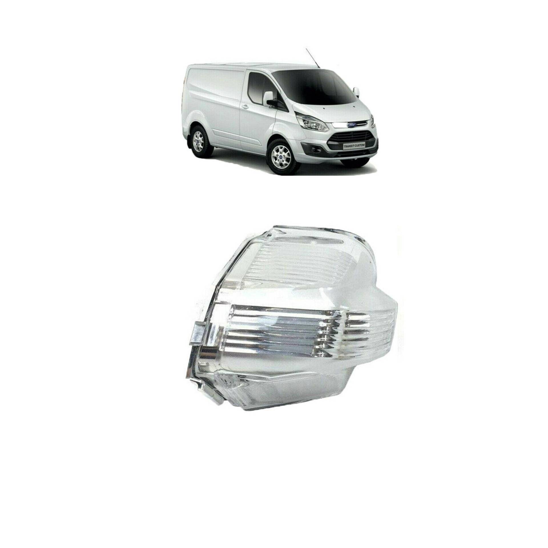 MKAREPART Außenspiegel Blinkerglas Klar Rechts Kompatibel mit Transit Custom 2012- 1766579 BK2113B381AB (Rechts) von MKAREPART