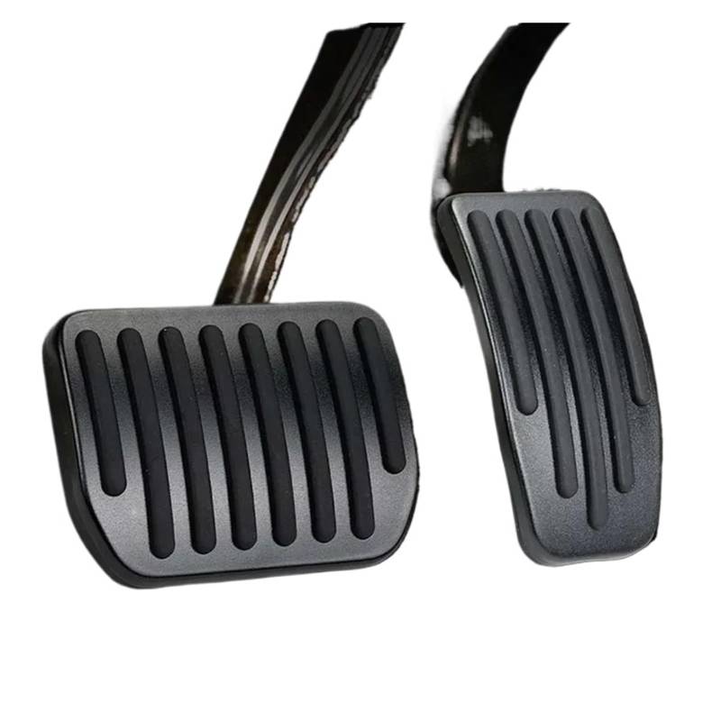 Bremspedalabdeckung Für Tesla Für Modell Für Y 2021 2022 2023 Für Modell Für 3 Highland 2024 Aluminium Legierung Brems Accelerator Bremse Pedalkappen Pedale(Black Color) von MKGKACVCPT