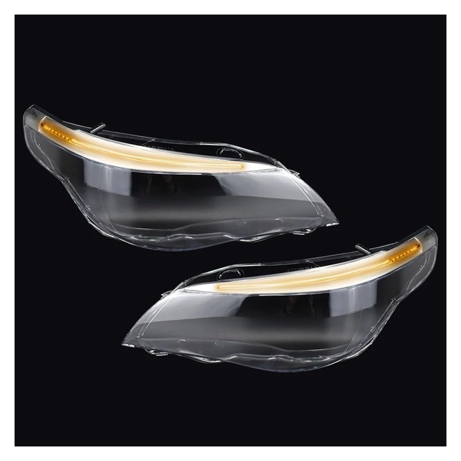 Lichtscheibe Linsenkappen Für E60 E61 525I 530I 545I 550I 2008 2009 2010 Auto Scheinwerfer Schatten Scheinwerfer Klare Linse Shell Abdeckung Mit Loch(Pair) von MKGKACVCPT