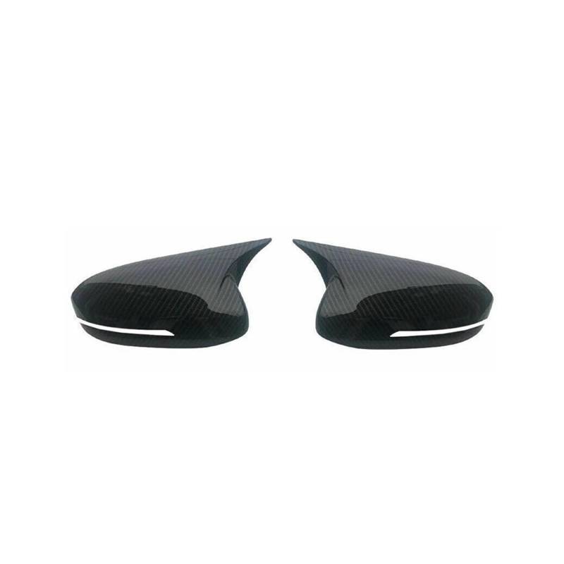 Seitenspiegelabdeckungen Für Kia Für Optima K5 2011 2012 2013–2020 1 Paar Rückspiegelabdeckungsgehäuse Glänzend Schwarze Kohlefaser Seitenspiegelkappen-Gehäuseverkleidung Ersatz-Rückspiegelabdeckungen von MKGKACVCPT