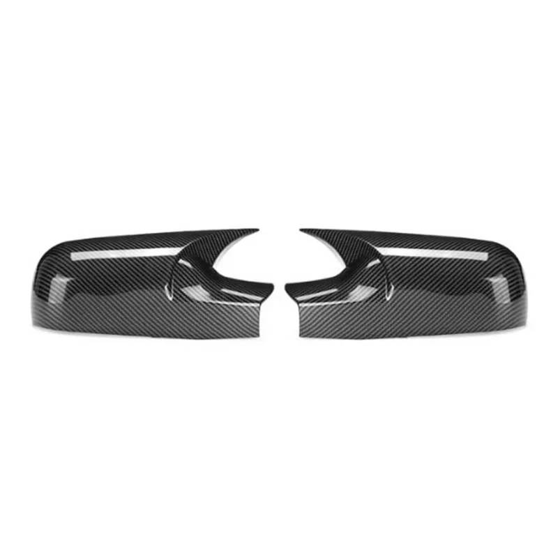 Seitenspiegelabdeckungen Für Megane 2 MK2 2002 2003 2004 2005 2006 2007-2009 Auto Rückspiegel Seitenspiegel Abdeckung Flügelkappe Türgehäuse Verkleidung Kohlefaser Schwarz Ersatz-Rückspiegelabdeckung von MKGKACVCPT