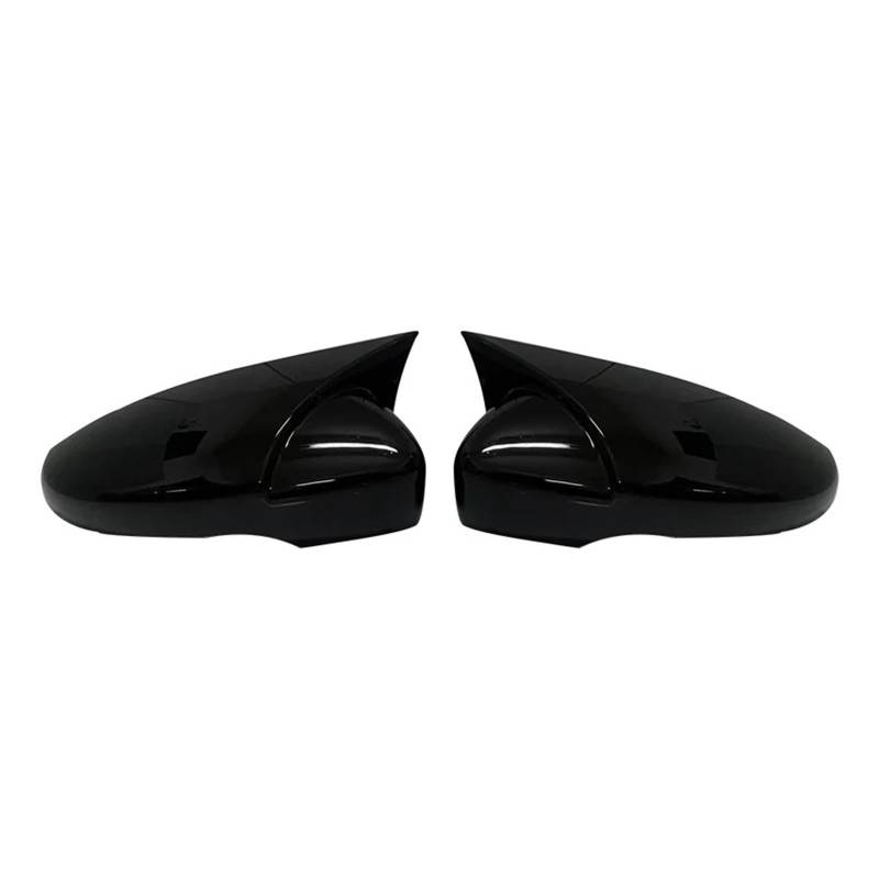 Seitenspiegelabdeckungen Für VW Für Jetta Für MK6 Für Passat B7 Für Scirocco Für Beetle CC Für EOS 1 Paar Autoseitenflügel Rückspiegelabdeckung Ersatz-Rückspiegelabdeckungen(Glossy Balck) von MKGKACVCPT
