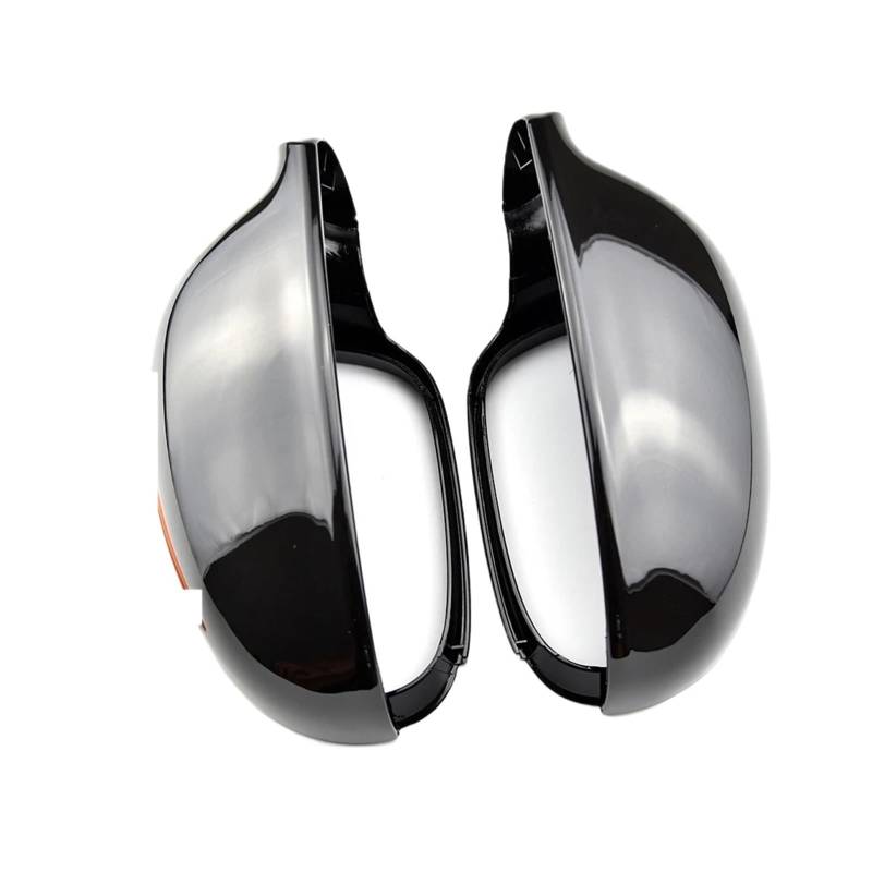 Seitenspiegelabdeckungen Für VW Für Passat B6 R36 Für Golf 5 Für Jetta MK5 Helle Schwarze Spiegelabdeckung Rückspiegelkappe Ersatz-Rückspiegelabdeckungen(Black) von MKGKACVCPT