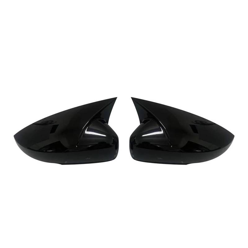Seitenspiegelabdeckungen Für VW Für Polo Mk5 6R 6C 2009-2017 2X Glänzend Schwarze Kohlefaser-Seitenrückspiegelabdeckungen Spiegelkappen Autozubehör Ersatz-Rückspiegelabdeckungen(Glossy Black) von MKGKACVCPT