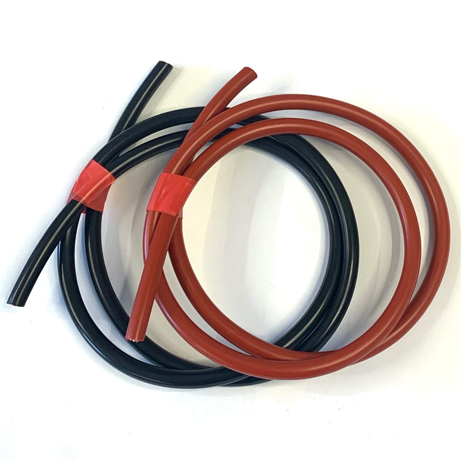 MKGT Flexibles PVC-Kabeldraht, 110 A, 16 mm², Batterie/Starter/Schweißen, Rot und Schwarz, 2 m von MKGT