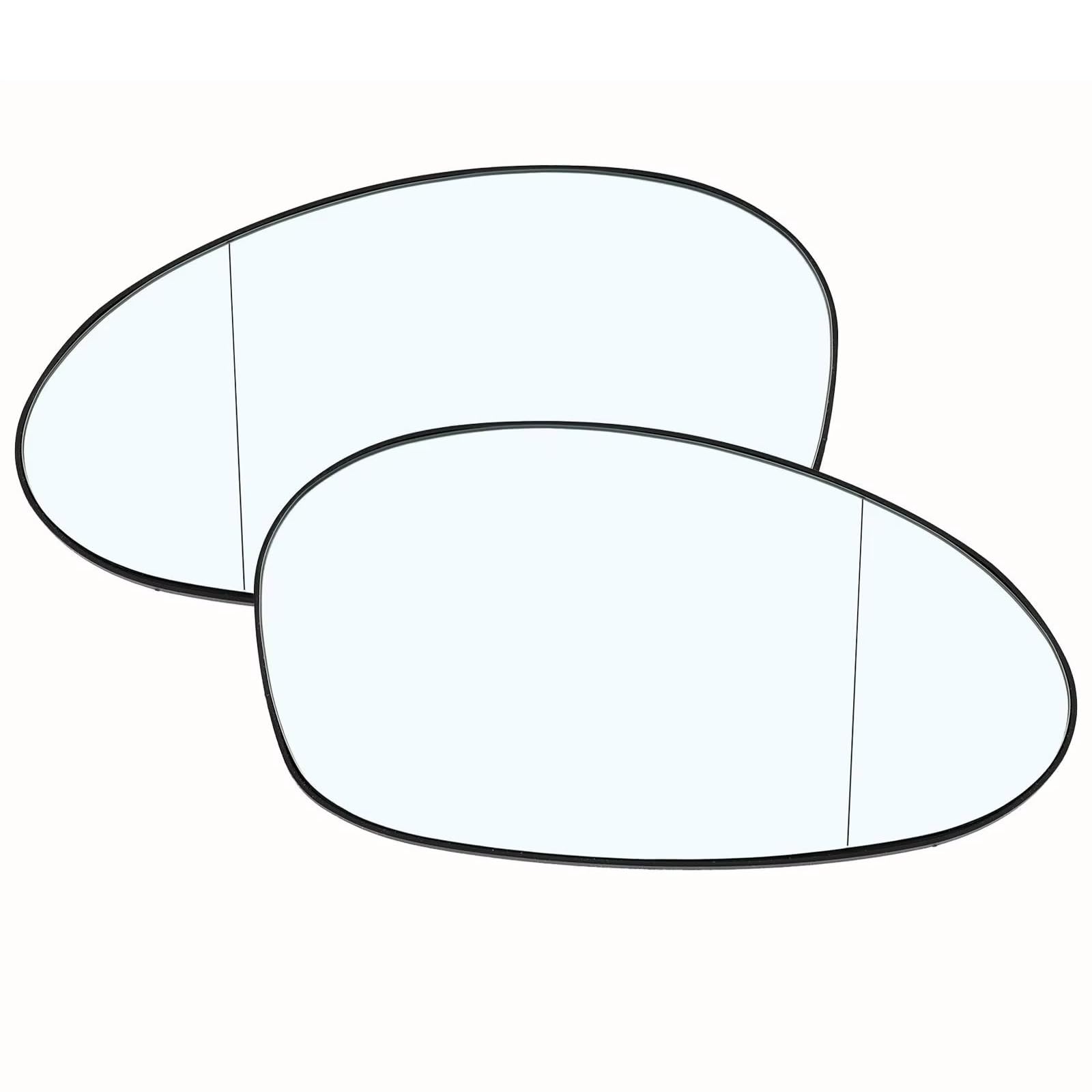 Außenspiegelglas Kompatibel Mit Für E46 E90 E93 2005–2010 51167145267 Auto-Fronttür-Seitenspiegelglas Links Rechts Beheiztes Klares Rückspiegelglas(1 Pair) von MKKDYC