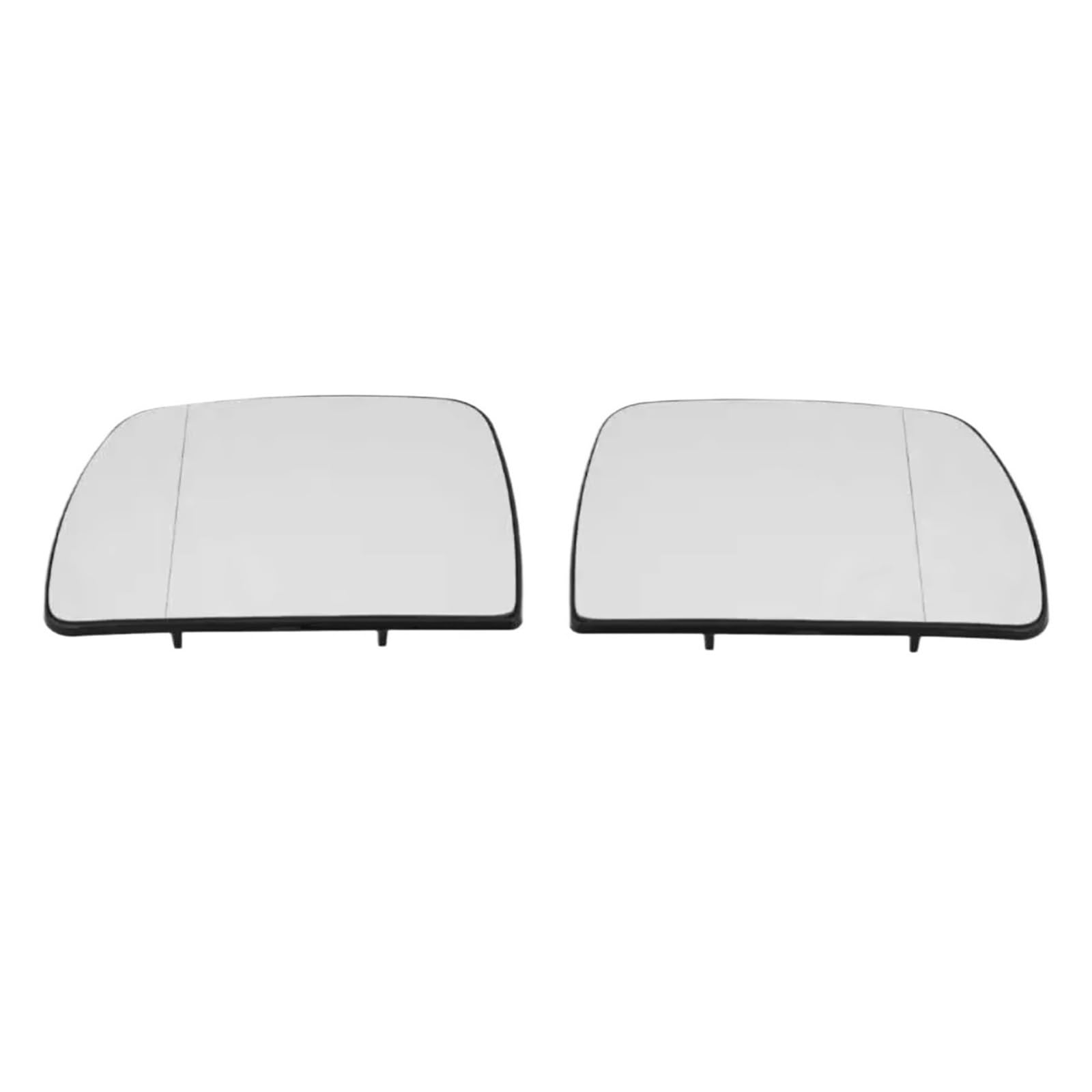 Außenspiegelglas Kompatibel Mit Für E53 X5 1999-2006 Auto Links Rechts Seite Beheizte Rückspiegel Glas Linsen Reflektierende Glas Linse 51168408810 51168408797(White,1 Pair) von MKKDYC