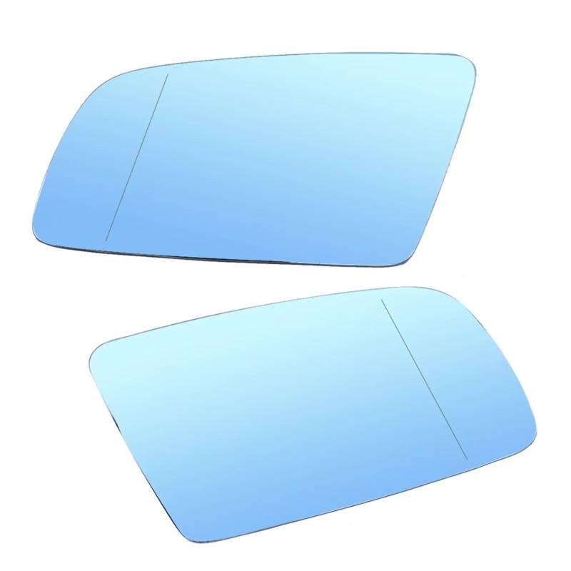 Außenspiegelglas Kompatibel Mit Für E60 520d 520i 523li 525li 530li 2004 2005 2006 2007 Autoseite Beheizter Rückspiegel Glaslinse 51167065081 51167065082(Blue) von MKKDYC
