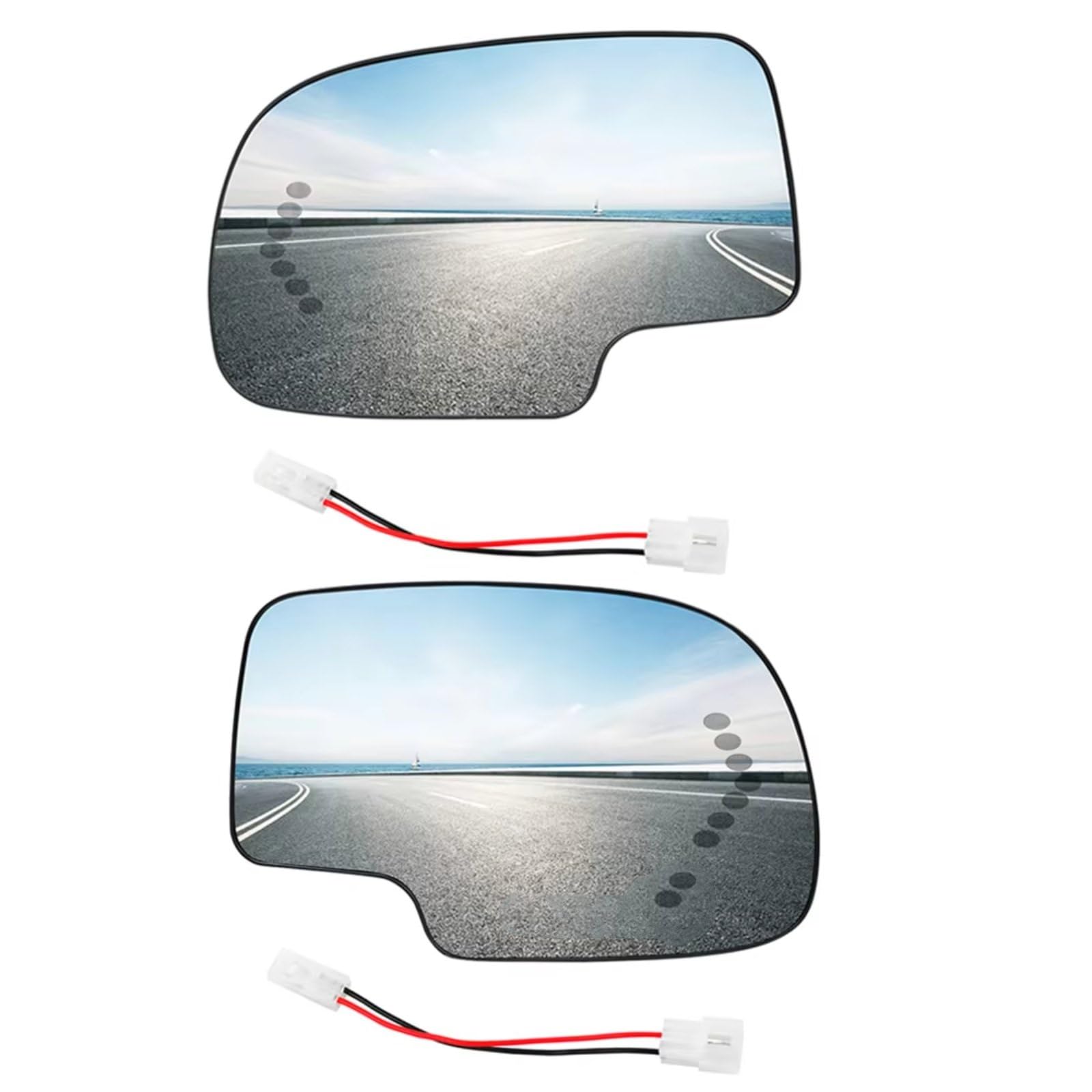 Außenspiegelglas Kompatibel Mit GMC Für Yukon 2003 2004 2005 2006 OEM: 88944391 88944392 Auto Links Rechts Beheiztes Seitenspiegelglas Rückspiegelglas(1 Pair) von MKKDYC