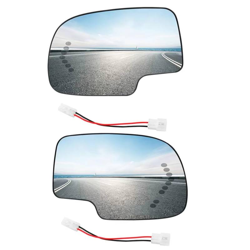Außenspiegelglas Kompatibel Mit GMC Für Yukon 2003 2004 2005 2006 OEM: 88944391 88944392 Auto Links Rechts Beheiztes Seitenspiegelglas Rückspiegelglas(1 Pair) von MKKDYC