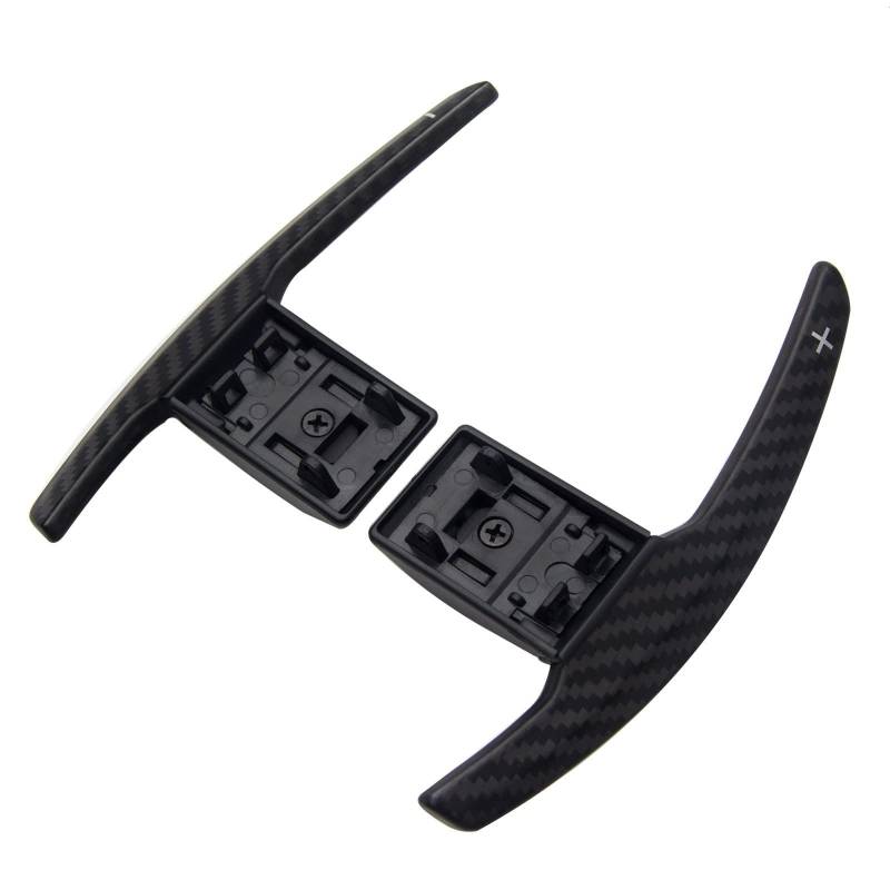 Automatik Schaltwippen Auto-Lenkrad-Schaltwippen-Verlängerungsabdeckung, Dekorative Teile, Kompatibel Mit 3er F30 F31 2012 2013 2014 2015 2016 2017 2018(Matte Black) von MKKDYC