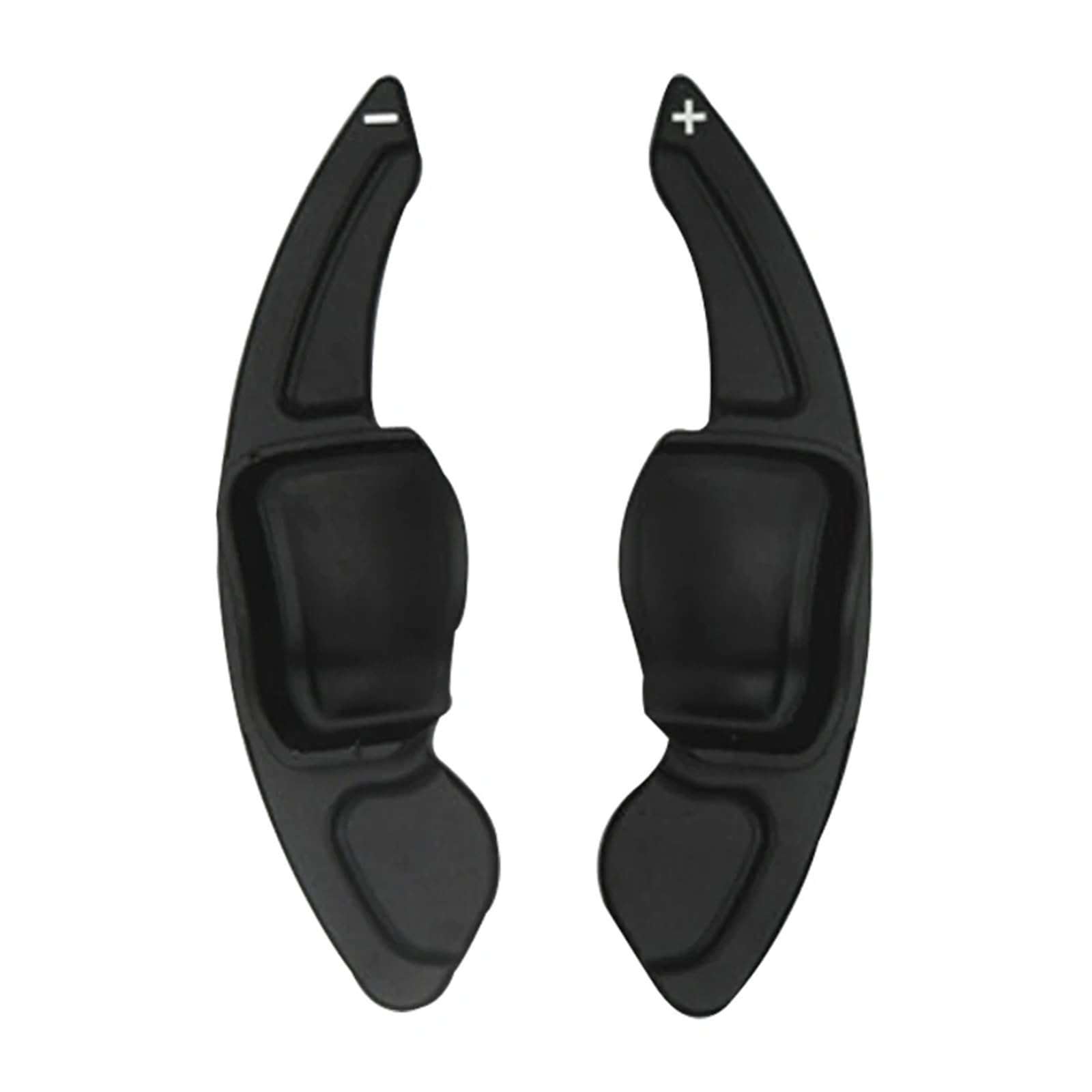 Automatik Schaltwippen Kompatibel Mit VW Für Golf 6 Für Tiguan MK5 MK6 Für J&etta R20 R36 2 Stück Aluminiumlegierung Auto Lenkradschaltpaddel Schalthebel Schaltknauf(Black) von MKKDYC
