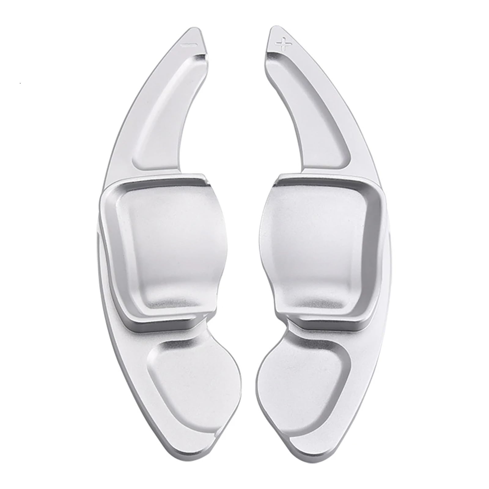 Automatik Schaltwippen Kompatibel Mit VW Für Golf 6 Für Tiguan MK5 MK6 Für J&etta R20 R36 2 Stück Aluminiumlegierung Auto Lenkradschaltpaddel Schalthebel Schaltknauf(Silver) von MKKDYC