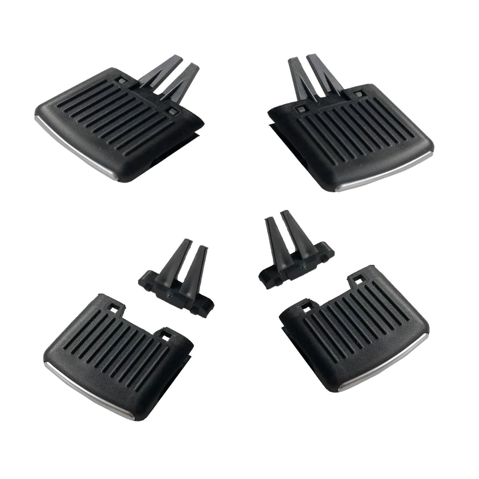 Lüftungsdüse Klimaanlage Kompatibel Mit VW Für Golf Für MK5 2004 2005 2006–2009 Armaturenbrett Klimaanlage Auslass Schieber Grill Reparaturclip 1KD819728 1K0819703 1K0819704(4PCS) von MKKDYC
