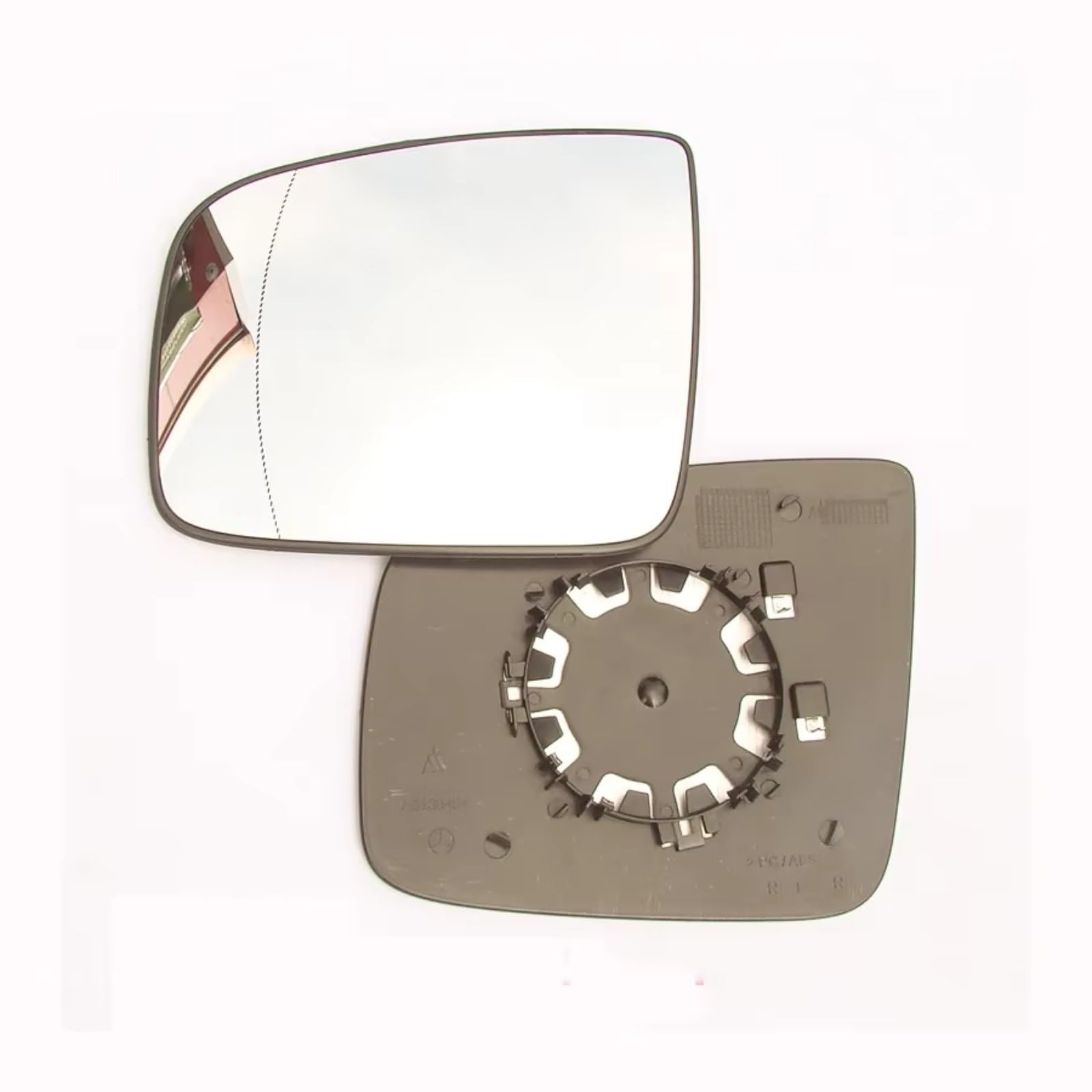 MKKDYC Außenspiegelglas Kompatibel Mit Benz Für Viano 2011–2015, Autozubehör, Rückspiegel, Glas, Reflektierende Linse Mit Heizung, OEM: A0028114133, A0028114233(1 Pair) von MKKDYC