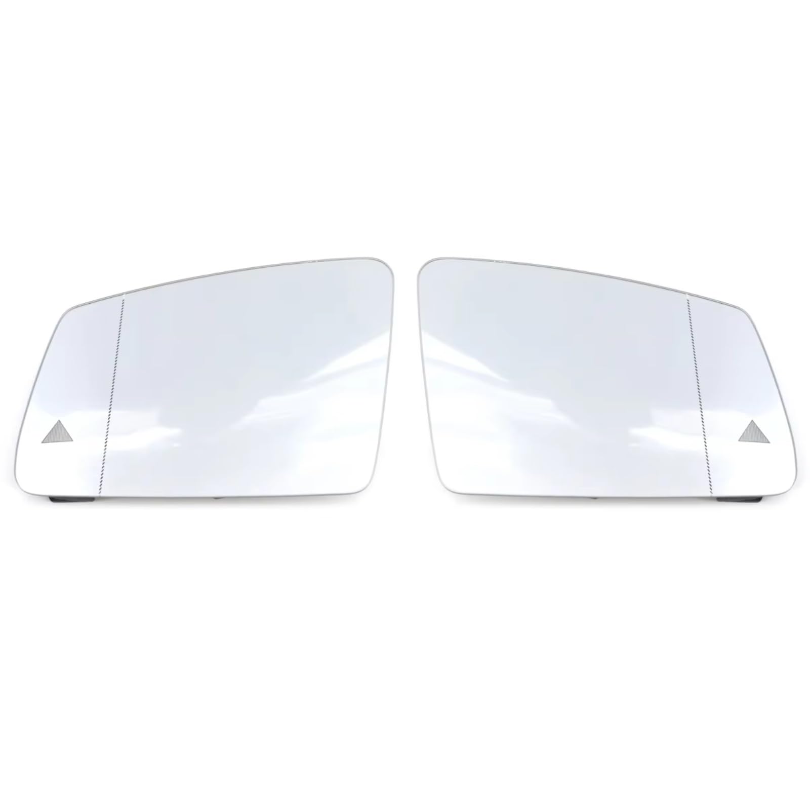 MKKDYC Außenspiegelglas Kompatibel Mit Benz Für W204 2011–2014 Für W212 2009–2015 Auto Links Rechts Beheizter Flügel Rückspiegel Glas Totwinkel-Warnlinse 2048103121(1 Pair) von MKKDYC