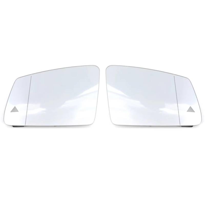 MKKDYC Außenspiegelglas Kompatibel Mit Benz Für W204 2011–2014 Für W212 2009–2015 Auto Links Rechts Beheizter Flügel Rückspiegel Glas Totwinkel-Warnlinse 2048103121(1 Pair) von MKKDYC