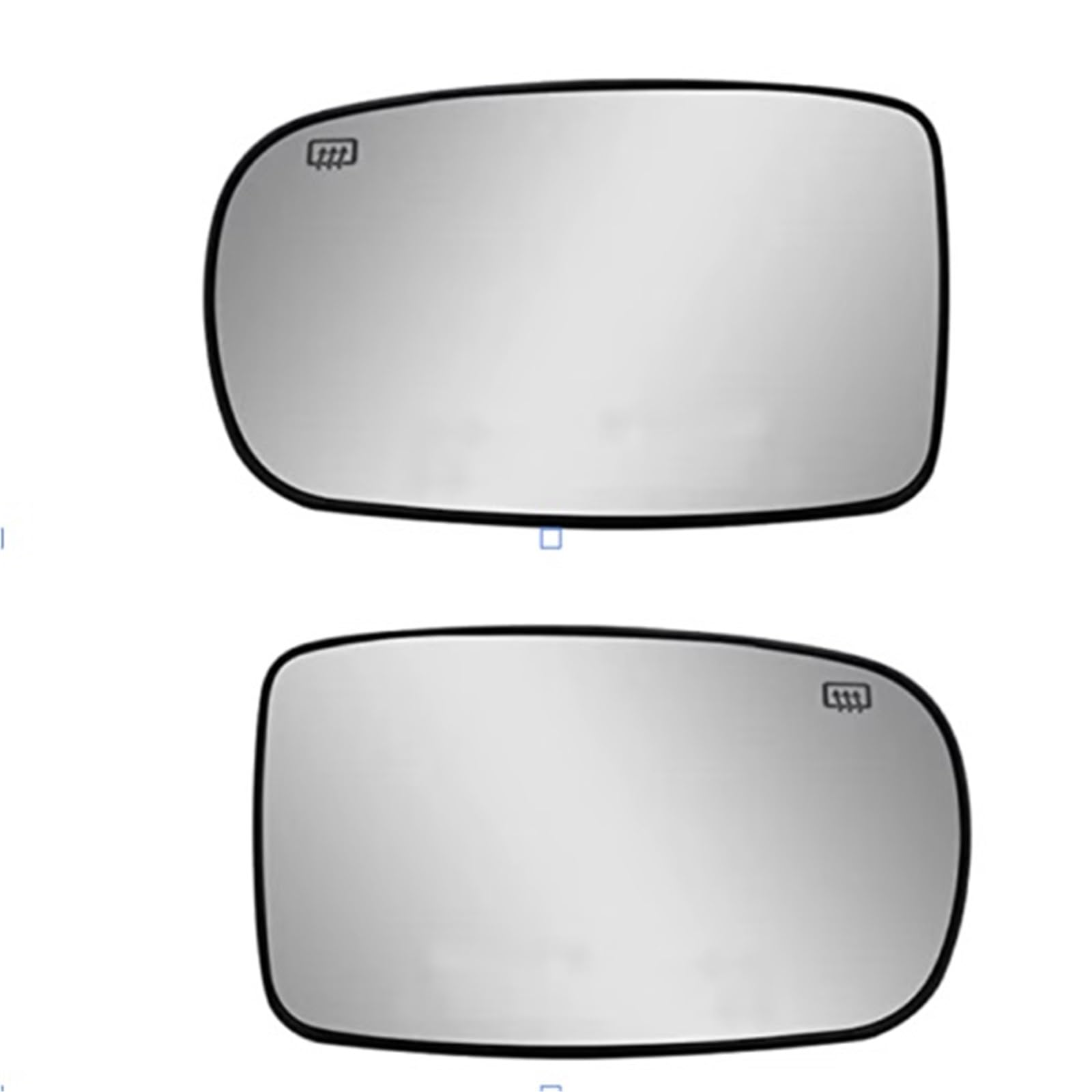 MKKDYC Außenspiegelglas Kompatibel Mit Chrysler Für 200 2011 2012 2013 2014 68101146AA 68101147AA Linke Rechte Seitentür, Beheiztes Außenspiegelglas, Rückspiegelglas(1 Pair) von MKKDYC
