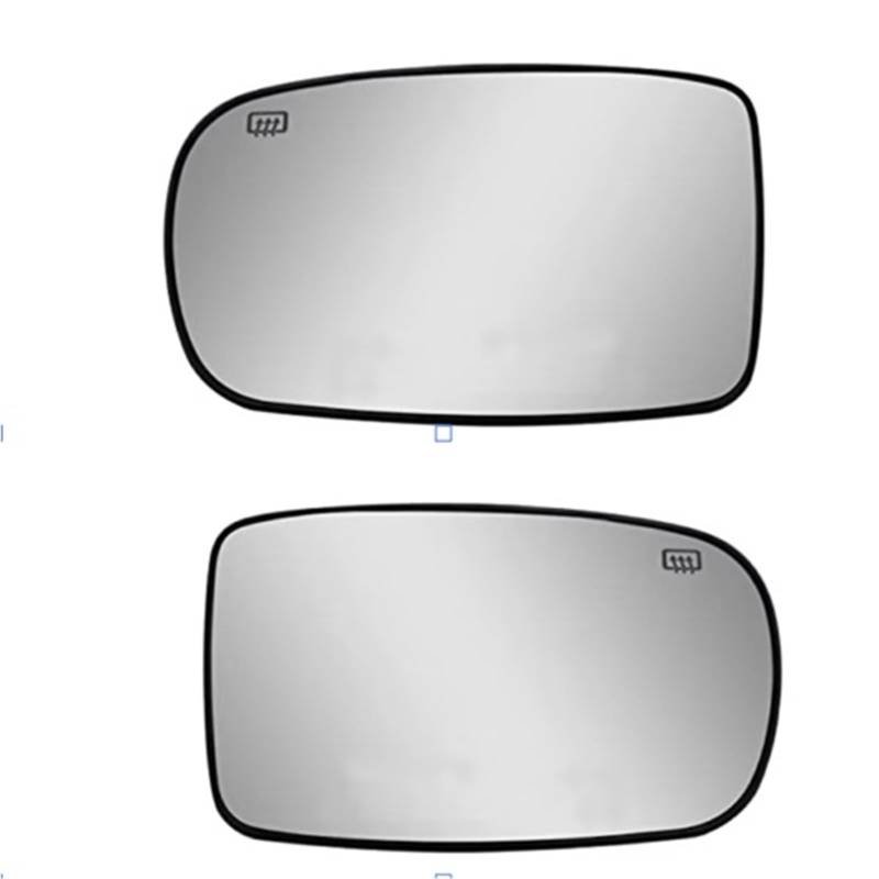 MKKDYC Außenspiegelglas Kompatibel Mit Chrysler Für 200 2011 2012 2013 2014 68101146AA 68101147AA Linke Rechte Seitentür, Beheiztes Außenspiegelglas, Rückspiegelglas(1 Pair) von MKKDYC