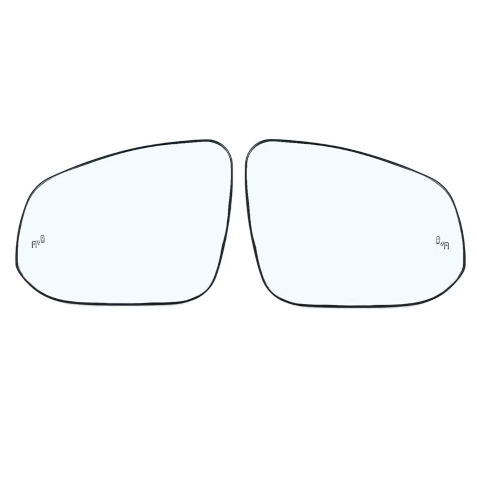 MKKDYC Außenspiegelglas Kompatibel Mit Toyota Für Tacoma 2016 2017 2018 2019 2020 2021 Auto-Seitentür Beheiztes Rückspiegelglas Mit Totem Winkel 8796142D30 8793142E50(1 Pair) von MKKDYC