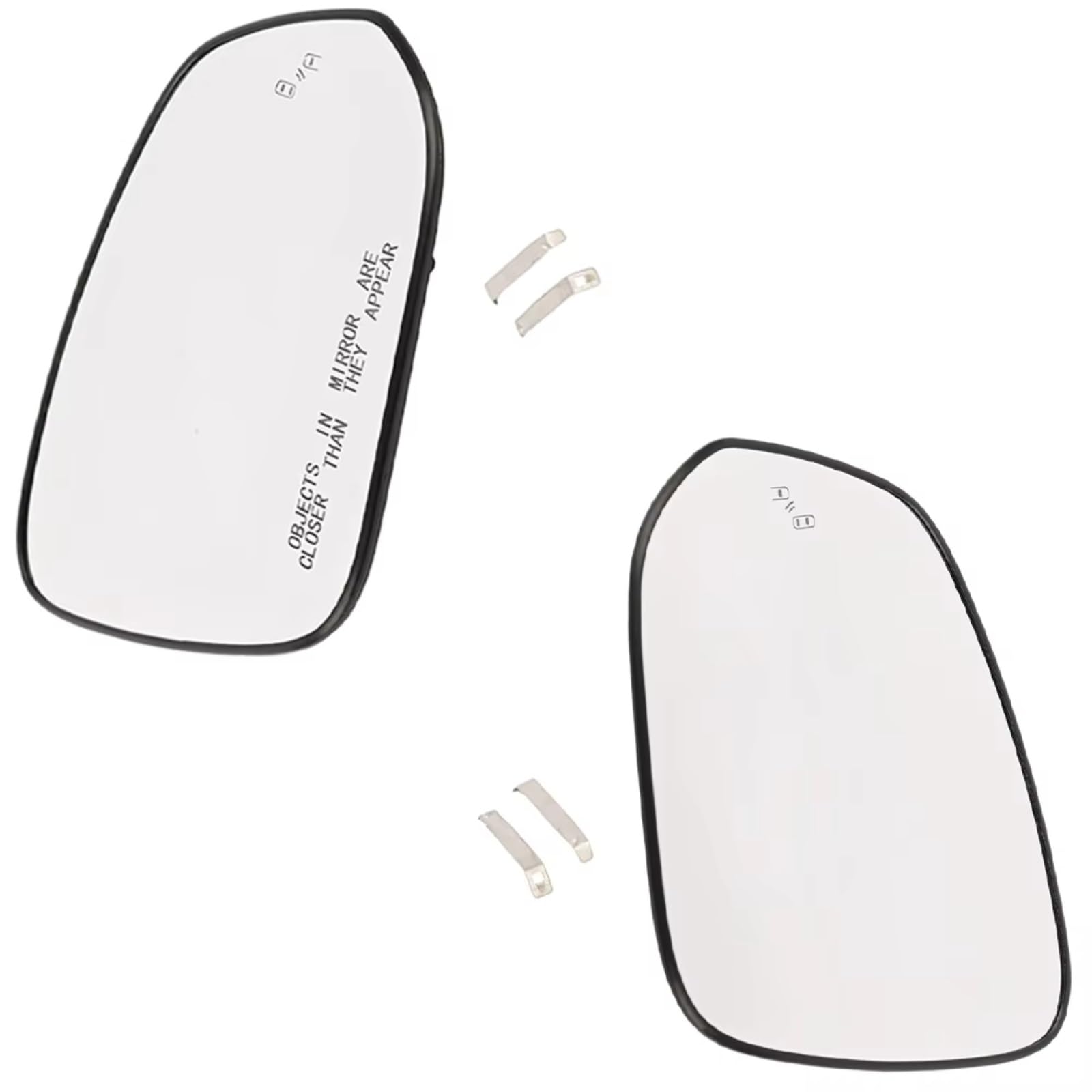 MKKDYC Außenspiegelglas Kompatibel Mit Toyota Für Tacoma 2016–2021 Für RAV4 2013–2021. Auto Links Rechts Beheizt, Klare Rückspiegel-Glaslinse, OEM: 879610R100(1 Pair) von MKKDYC