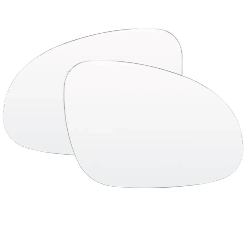 MKKDYC Außenspiegelglas Kompatibel Mit VW Für Rabbit R32 2006 2007 2008 2009 Für EOS 2007–2008 Auto-Seitentür-Flügelspiegelglas Konvexes Rückspiegelglas 3C0857521(1 Pair) von MKKDYC