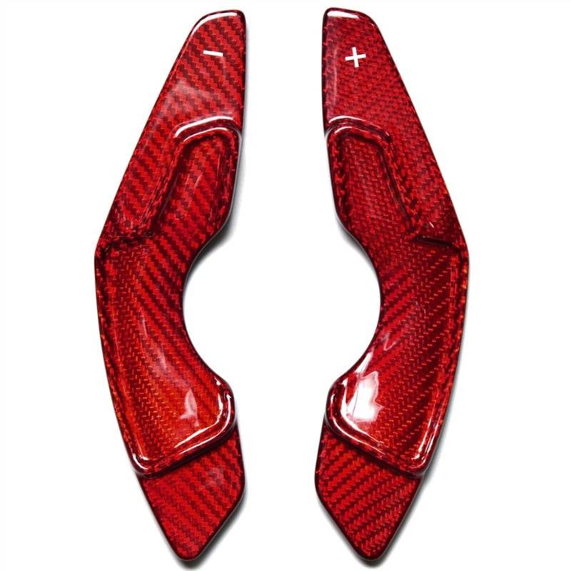 MKKDYC Automatik Schaltwippen Kompatibel Mit Lexus Für is NX RC 2014 2015 2016 2017 2018 Carbon Fiber Paddle Shifters Lenkrad Shift Paddle Autoteile(Red) von MKKDYC
