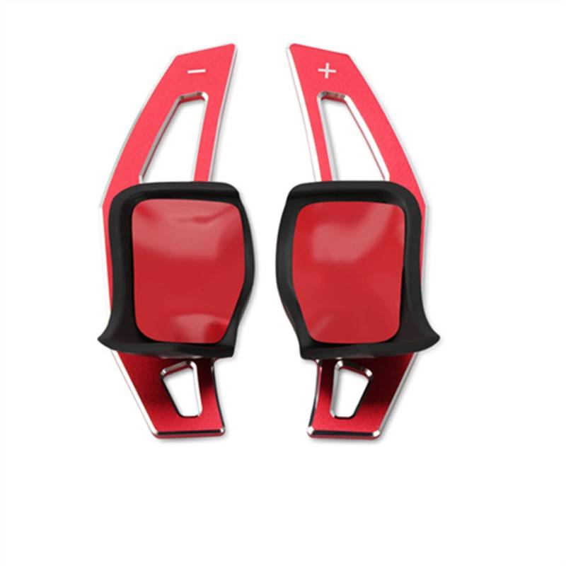 MKKDYC Automatik Schaltwippen Kompatibel Mit VW Für Passat B6 B7 Für CC 2011 2012 2013 2014 2015 Auto Lenkrad Shift Paddle Shifter Extended(Red) von MKKDYC