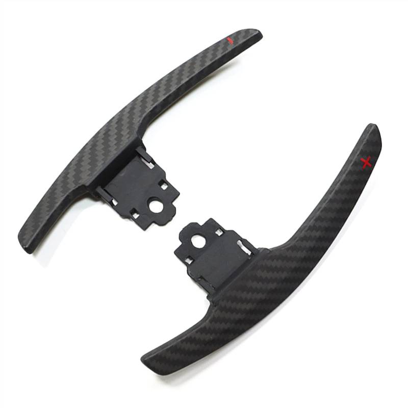 MKKDYC Automatik Schaltwippen Kompatibel Mit X5 F15 X6 F16 2014 2015 2016 20174 2018 2019 Auto Lenkrad Paddle Shifter Carbon Fiber Paddle Shift Extensions(Matte Black A) von MKKDYC