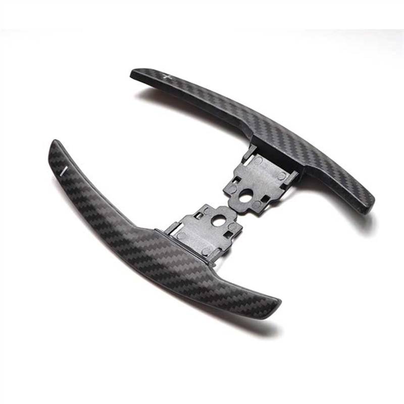 MKKDYC Automatik Schaltwippen Kompatibel Mit X5 F15 X6 F16 2014 2015 2016 20174 2018 2019 Auto Lenkrad Paddle Shifter Carbon Fiber Paddle Shift Extensions(Matte Black B) von MKKDYC