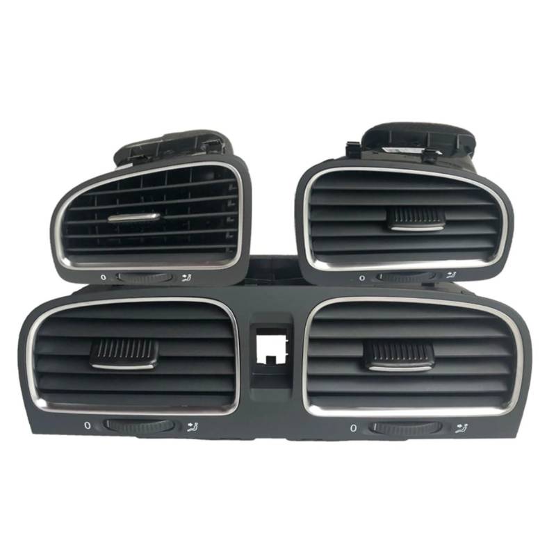MKKDYC Lüftungsdüse Klimaanlage Kompatibel Mit VW Für Golf 6 2010 2011 2012 Vorne Links Rechts Zentral Hinten Klimaanlage Auslassgitter OEM: 5KD819728 5KD819703 5KD819704(3pcs) von MKKDYC