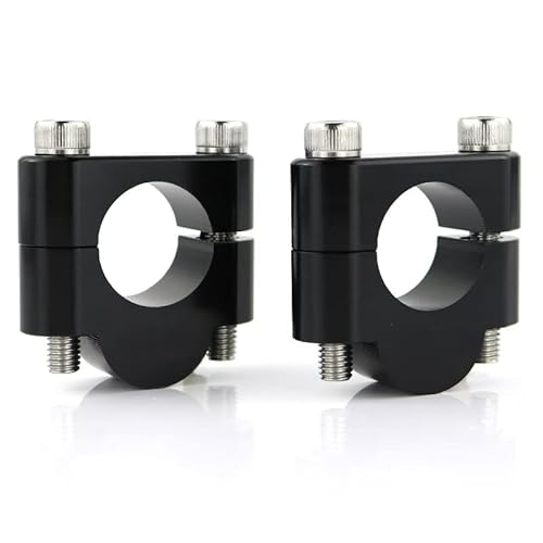 MKKDYC Universal lenkererhöhung Kompatibel Mit Aprilia Für RX 125 SX 125 2018 2019 2020 2021 2022 2023 2024 1 1/8 Zoll 28 Mm Motorrad-Lenker-Riser-Klemmen Lenkerhalterung Riser(Black,20mm) von MKKDYC