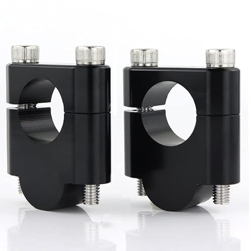 Universal lenkererhöhung Kompatibel Mit Aprilia Für Tuono V4 Für APRC 2012 2013 2014 2015 2016 2017 2018 2019 2020 2021 1 1/8 Zoll 28 Mm Motorrad-Lenker-Riser-Lenkerklemm-Verlängerungsadapter(Black,30 von MKKDYC