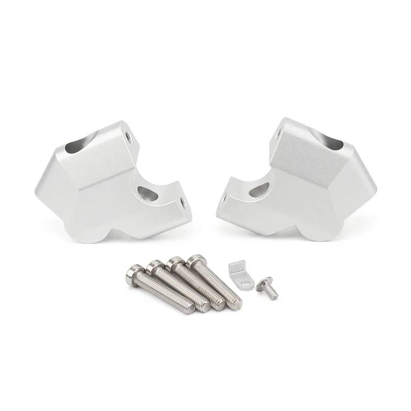 Universal lenkererhöhung Kompatibel Mit Ducati Für Desert X 2022 2023 2024 Motorrad-Lenkerklemmen Lenkererhöhungsadapter 44 Mm Nach Oben Und 24 Mm Nach Hinten. von MKKDYC