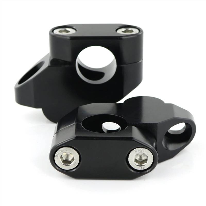 Universal lenkererhöhung Kompatibel Mit Für KLR250 1984-1995 1996 1997 1998 1999 2000 2001 2002 2003 2004 2005 22 Mm 7/8 Zoll Motorrad-Lenker-Riser-Klemmenabdeckung Motorrad-Lenkerhalterung(Black) von MKKDYC