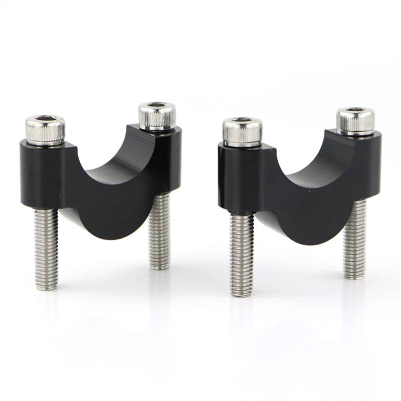 Universal lenkererhöhung Kompatibel Mit Für KLX400R 2003-2016 2017 2018 2019 2020 2021 7/8 Zoll 22 Mm Motorradmontage Lenker Fat Bar Riser Halterung Klemmadapter(Black,20mm) von MKKDYC