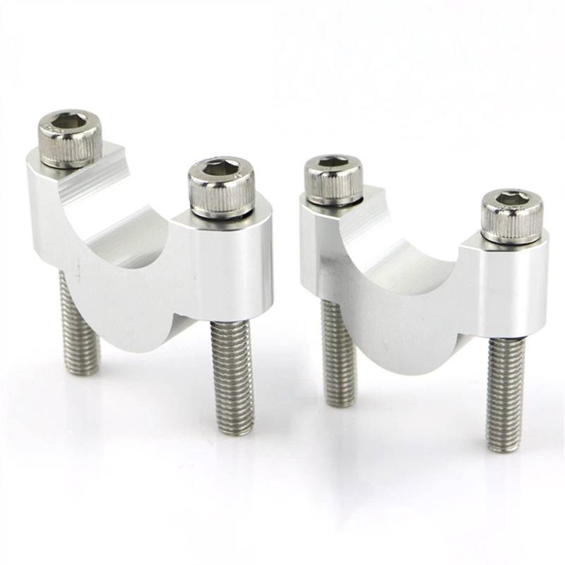 Universal lenkererhöhung Kompatibel Mit Für Zephyr 550 1991-2001 7/8 Zoll 22 Mm Motorrad-Lenkererhöhung, Verlängerung Nach Hinten Verschobene Riser-Lenkerklemme(Silver,20mm) von MKKDYC