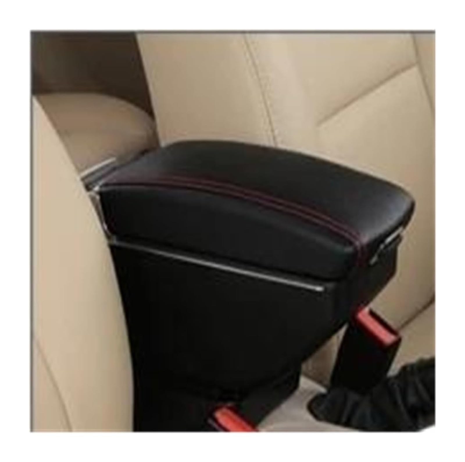 Aufbewahrungsbox Für L&and Für R&over Für FreeL&ander 2 Auto-Ellenbogenstütze Mit USB-Armlehnen-Aufbewahrungsbox Stauraum In Der Mittelkonsole(C-black Red Line) von MKKHUYLBCM