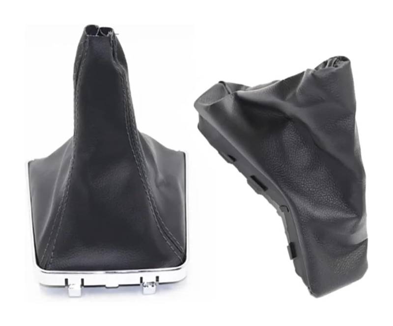 Für ASTRA H Handbremse Gamasche Hebel Shifter Staub Jacke Hand Bremse Gamasche Abdeckung Boot Schalthebel Knopf Schalthebel Hebel(Black line set) von MKKHUYLBCM